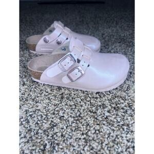 Girl's Birkenstock Kay Clogs pink size 28 EUC 10/10.5 US